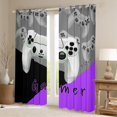 thumbnail image 2 of Manfei Cartoon Game Console Black Out Curtains for Kids, Modern Video Gaming Lover Curtains Pack of 2 (42x63 Each), Gamepad Gamer Bedroom Curtains, Curtains Blackout Room Decor, 2 of 6