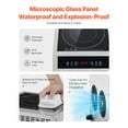 thumbnail image 6 of VEVOR Portable Induction Cooktop, 3500W Commercial Induction Burner with 11 Temperature Settings, Stainless Steel Countertop Induction Hot Plate with 3H Timer, Child Lock, for Restaurant Cooking, 6 of 9