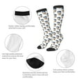 thumbnail image 3 of KLL Coffee To Go Pattern Print Cool Socks Men's Women's Crew Socks Funny Crazy Novelty Stockings, 3 of 6