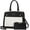 Black-white, variant on Purses and Handbags for Women, Tote Shoulder Bag Satchel Black Purse and PU Leather Top Handle for ladies