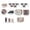 E, variant on 4th of July Patriotic Tiered Tray Decor Collection Figurines For Memorial Day 250th Anniversary for Home Party Display