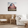thumbnail image 3 of Stupell Industries Americana Barn View Landscape Painting Gallery Wrapped Canvas Art Print Wall Art, 30 x 30, 3 of 8