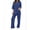Blue, variant on Avidlove Lounge Sets for Women Short Sleeve Pajamas Tops with Long Pants Loungewear 2 Piece Outfits