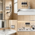 thumbnail image 6 of 3-Chamber Shampoo and Conditioner Dispenser, 3×300ml Refillable No-Drill Wall Mounted Shower Soap Dispenser for Bathroom & Hotel, Gold, 6 of 6