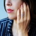 thumbnail image 4 of Women Infinity 925 Silver Ring Cubic Zirconia Engagement Jewelry Sz 6-10, 4 of 7