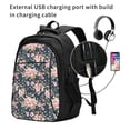 thumbnail image 2 of Daiia Vintage Floral Pattern USB Charging Backpack for Men and Women, Anti-Theft Backpack,Travel Backpack,School Backpack,College Backpack,Laptop Backpack, 2 of 7