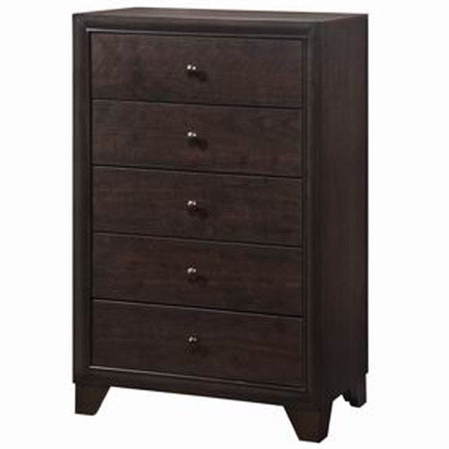 Costway 5 Tiroirs Commode Armoire Rangement Meubles de Bureau à Domicile