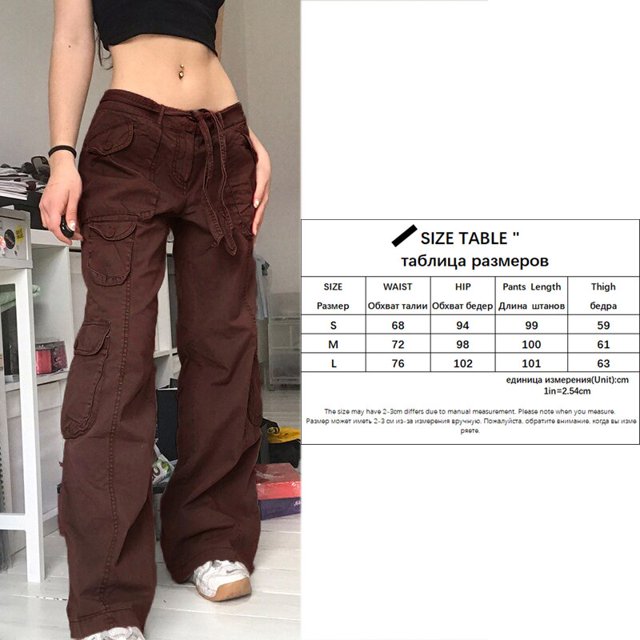 Pantalones Cargo informales de cintura baja, ropa informal suelta gris Vintage, pantalones vaqueros holgados para mujer, pantalones rectos Sexy Y2K de gran tamaño de calle alta Tan Jianjun unisex