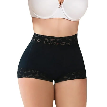 yunLCZ Women s Cotton Underwear High Waist Butt Lifting Panties Women Lace Classic Daily Wear Body Shaper Butt Lifter Panty Smoothing Brief Tummy Shapewear Control