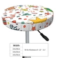 thumbnail image 4 of Balery Winter Christmas And New Year Deer Velvet Round Bar Chair Cushion Cover Adjustable, Protects From Scratches And Stains, Soft & Washable Ideal For Wooden And Metal Stools - 14 Inch, 4 of 7