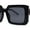 Black Pink Tortoise Black, variant on Womens Mod Designer Square Rectangle Fashion Sunglasses Black Beige Tort Black