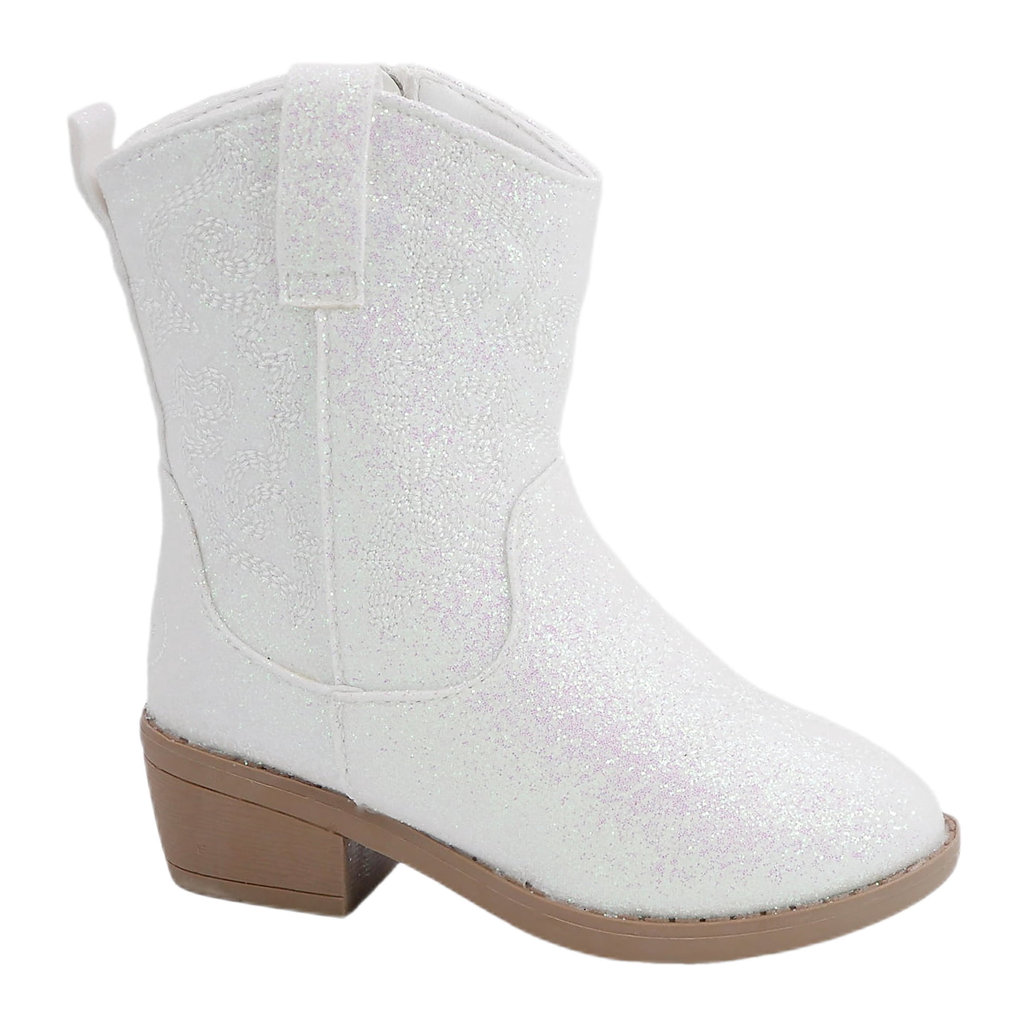 Pawz Little & Big Girls' Glitter Western Boots