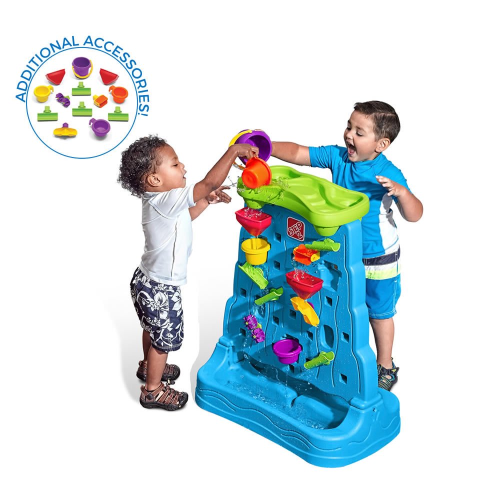 Step2 Waterfall Discovery Wall Outdoor Water Toy With 13 Piece