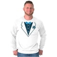 thumbnail image 4 of Vintage Formal Bachelor Party Tuxedo Men's Long Sleeve Tee T Shirt Brisco Brands M, 4 of 6