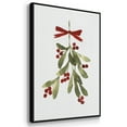 thumbnail image 3 of Mistletoe Bow I - Framed Gallery Wrapped Holiday Canvas - 27 x 41 - Black Frame, 3 of 8