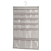InterDesign Aldo Fabric Hanging Jewelry Organizer - 48 Pockets, Linen