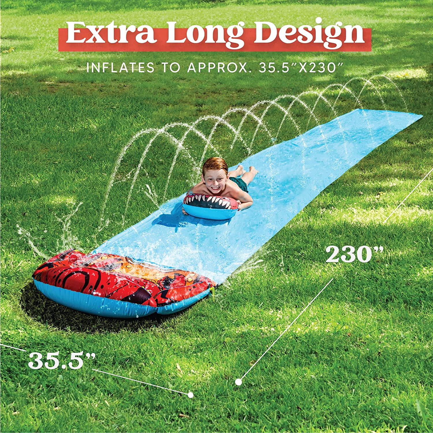 JOYIN 19.2ft Lawn Water Slide with Bodyboard, Waterslide Crab Summer