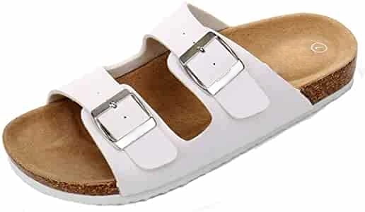 2 strap tan sandals