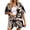 A1#-Black, variant on Women Floral Print Short Sleeve Shorts Set - Tie Waist Two Piece Outfit, Summer Beachwear(Navy-XS)