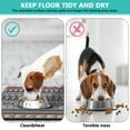 thumbnail image 4 of Boho Retro Floral Pet Feeding Mat-Absorbent Pet Placemat for Food and Water Bowl, with Waterproof Rubber Backing, Quick Dry Water Dispenser Mat for Dog and Cat (16"x24"), 4 of 7
