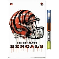 NFL Cincinnati Bengals - Drip Helmet 20 Wall Poster, 22.375" x 34"