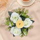 thumbnail image 1 of Candelabro Perfecl Anillo de vela decorativa Corona de rosas artificiales para fiesta Verde, 1 of 8
