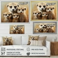 thumbnail image 4 of Designart "Meerkat Gathering in Africa II" Animals Floater Framed Canvas Wall Art, 4 of 7