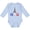 AE-Light Blue, variant on Inktastic France Eiffel Tower Flag in Text Boys or Girls Long Sleeve Baby Bodysuit