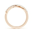 thumbnail image 2 of ANGARA Lab Grown Diamond Swirl Bypass Ring for Women in 14K Rose Gold (Size-2.1mm | Color-F-G | Clarity-VS) | April Birthstone, Birthday, Anniversary, Jewelry Gift for Women | Lab-Grown Diamond Ring, 2 of 4