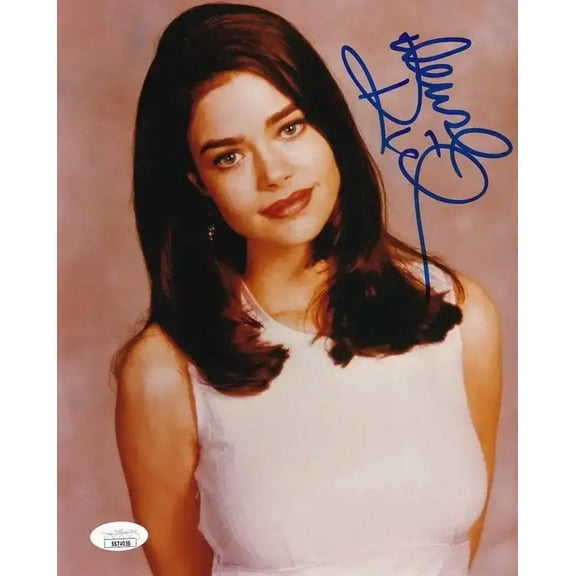 Denise Richards autographed sexy 8x10 portrait photo JSA