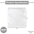 thumbnail image 5 of PSBM Clear Reclosable Poly Bags 10" x 12" 4 Mil Zipper Bags for Tshirt, Shirt and other Apparel Use 2000 Pieces, 5 of 5