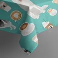 thumbnail image 4 of Husky and Coffee Rectangle Tablecloth 60"x120",Waterproof Polyester Rectangle Table Cloth, Wipeable Spillproof Polyester Tablecloth for Dining, Camping, Indoor and Outdoor, 4 of 6