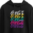 thumbnail image 3 of Coca-Cola - 90's Retro Logo Stacked - Juniors Cropped Pullover Hoodie, 3 of 5