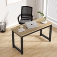 thumbnail image 5 of 55" Large Computer Desk, Modern Simple Style Study Writing Desk, Study Table Laptop Table for Home Office, 5 of 9
