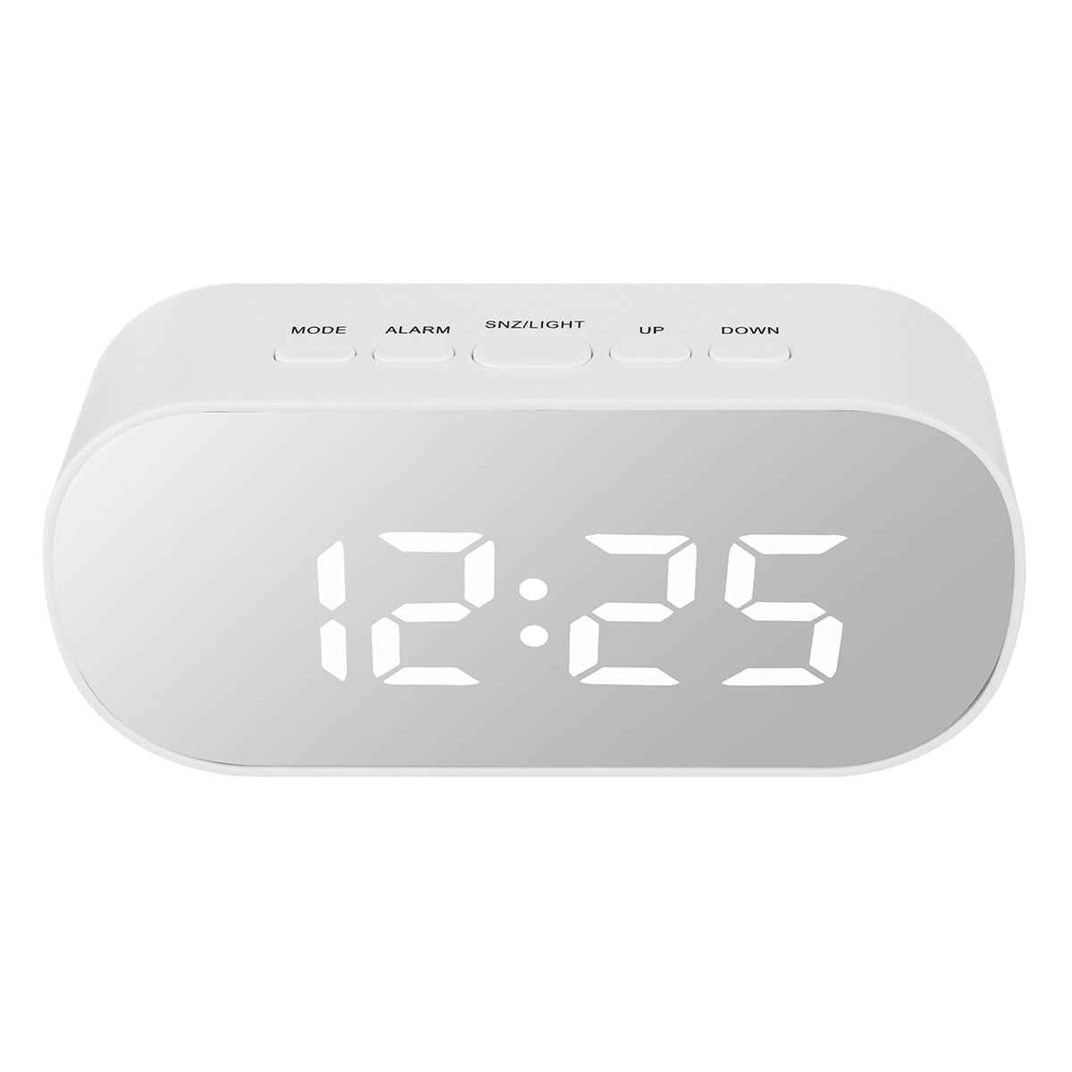 Usb Led Digital Alarm Clock Home Mirror Led Electronic Clock Bedside Alarm Temperature Display Bedroom Nightstand Clock Walmart Com Walmart Com