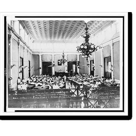 Historic Print, The First Philippines assembly in session, 18" x 24"