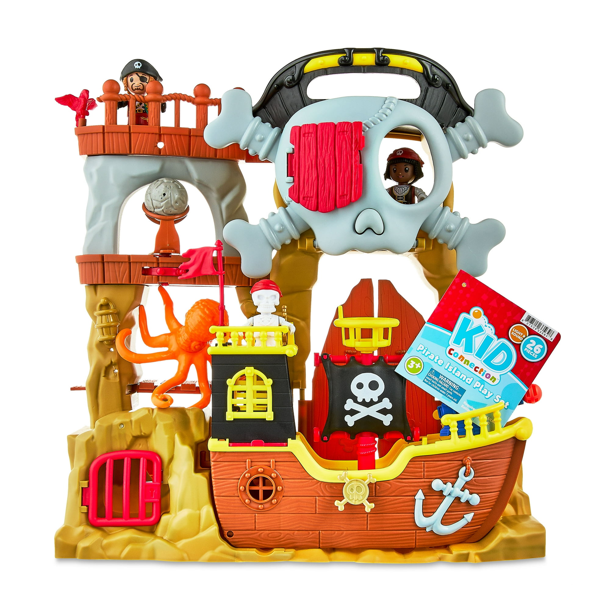 Kid Connection Pirate Island Playset, 26 Pieces