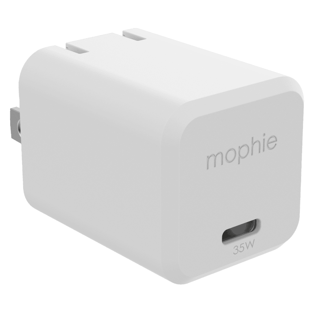 mophie - speedport 35 USB C PD GaN 35W Fast Wall Charger - White