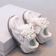 thumbnail image 2 of Encajes de Zapato Blanco para Niños Primavera Y Verano Niñas Planas Suaves de Moda de Malla de Estrellas Encaje Casual Arco Zapatos de Carrera Encajes de Zapato Blanco para Zapatillas Deportivas, 2 of 7