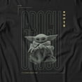 thumbnail image 3 of Star Wars The Mandalorian And Grogu Grogu Snacking Men's T Shirt (Black, S-XXXL), 3 of 4