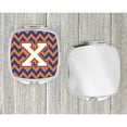 thumbnail image 4 of Letter X Chevron Blue and Orange 3 Compact Mirror CJ1060-XSCM, 4 of 4