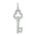 thumbnail image 1 of 14k Or Blanc Délicate Lettre J Initiale Nom Monogramme Collier Pendentif Pendentif, 1 of 6