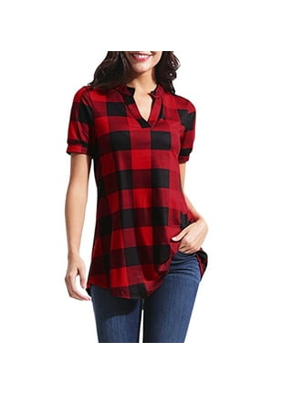 buffalo plaid raglan blank