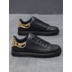 thumbnail image 3 of White Colorblock Skate Shoes For Men, Lace-Up Front Minimalist Sneakers Manfinity Basics, 3 of 3