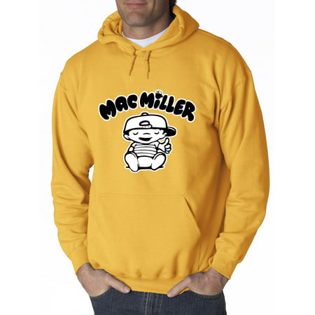 New Way 961 - Adult Hoodie Mac Miller RIP Rapper Hip-Hop Sweatshirt XL Gold