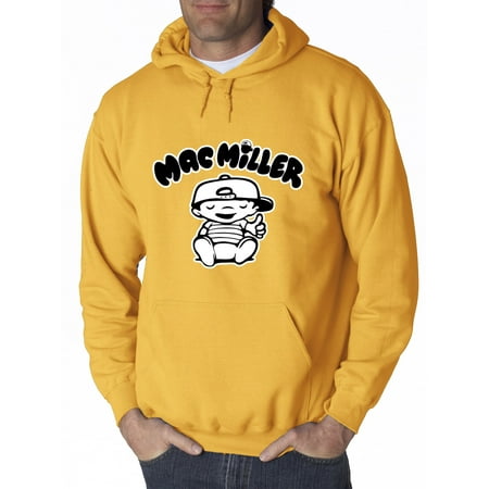 - New Way 961 - Adult Hoodie Mac Miller RIP Rapper Hip-Hop Sweatshirt XL Gold