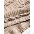 thumbnail image 4 of Apricot Ruched Halter Maxi Dress With Adjustable Neck Tie, 4 of 6