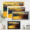 thumbnail image 4 of Designart 'Yellow Evening Glow Through The High Grass By The Lake' Nautical & Coastal Framed Art Print, 4 of 4