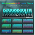 thumbnail image 3 of Teclado Gamer Mecánico Español BLOOSOM Tr95 Esmeralda Alámbrico RGB, 3 of 4