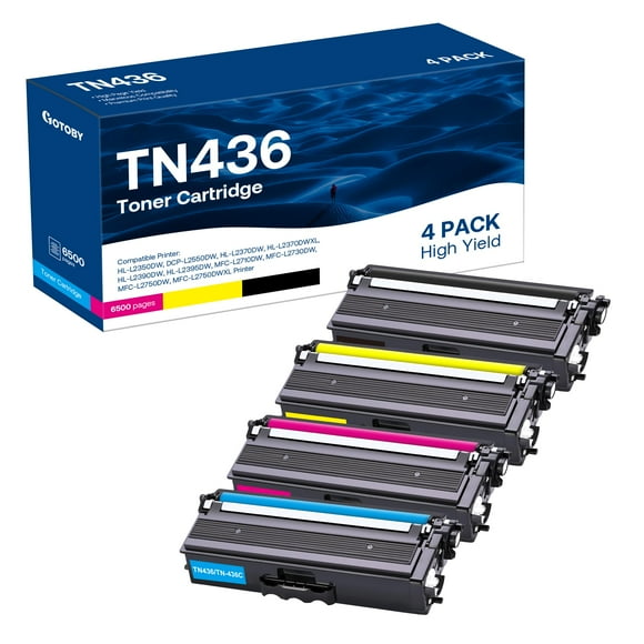 GOTOBY Compatible Toner Cartridge Replacement for Brother TN436 TN 436 TN436BK TN433 TN431for Brother HL-L8360CDW HL-L8260CDW MFC-L8900CDW MFC-L8690CDW Printer